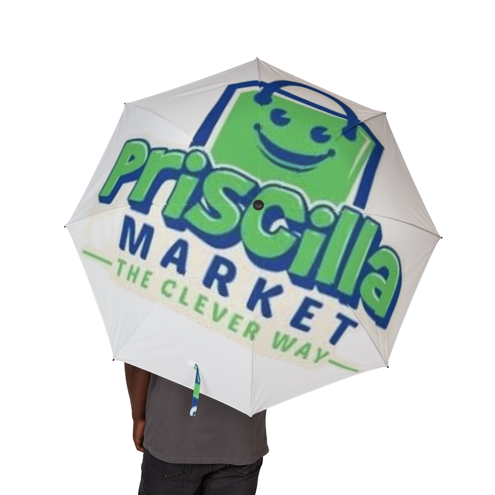 Semi-Automatic Foldable Umbrella – “Smile” Inspirational Design - Image 4