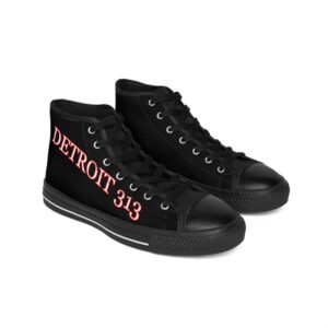 Detroit 313 Black High-Top Sneakers