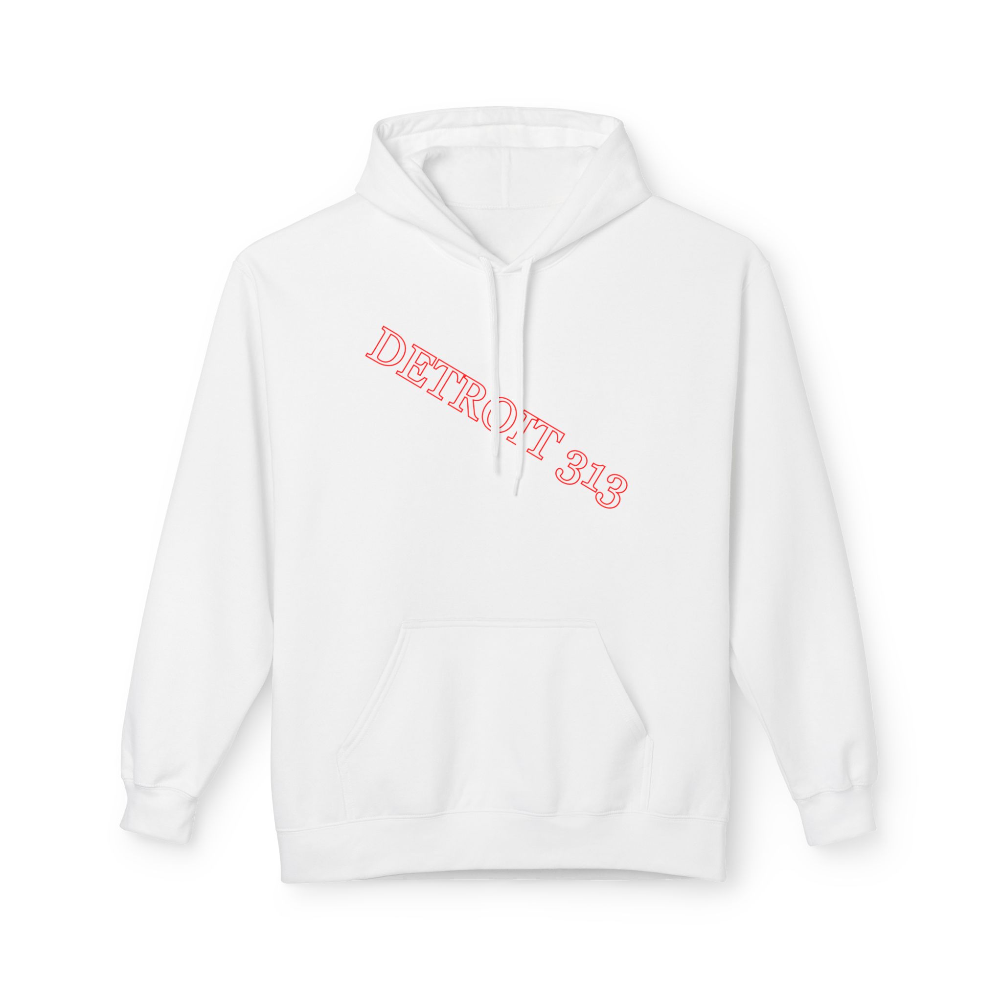 Detroit 313 Pink Script Hoodie